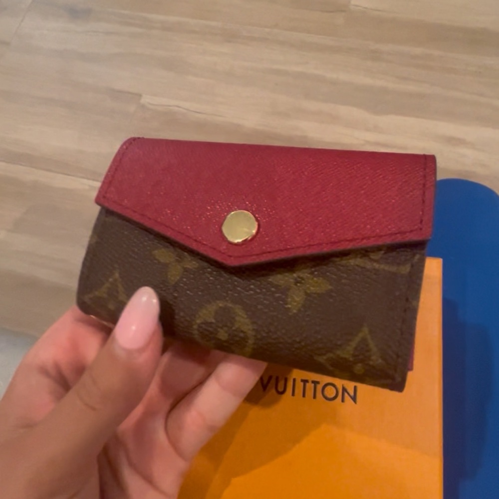 Louis Vuitton Burgundy and Brown Wallet